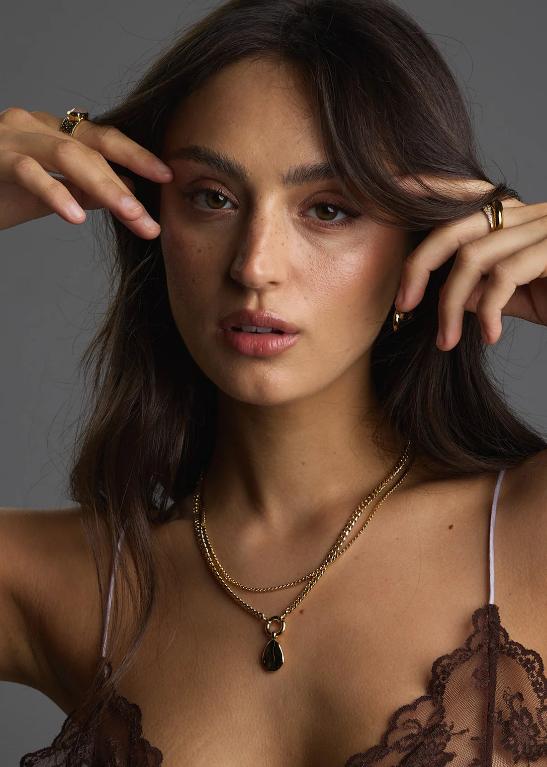 Zafino Willow Necklace Gold