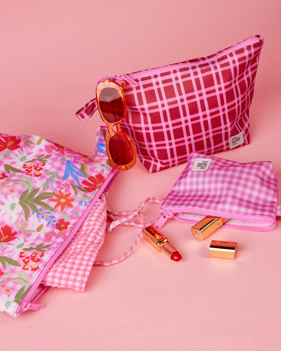 The Somewhere Co Flowerburst Handy Pouch Trio