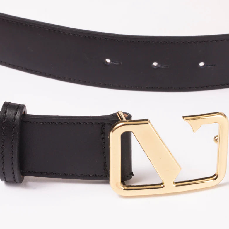 Vestirsi Victoria Smooth Leather Belt Black
