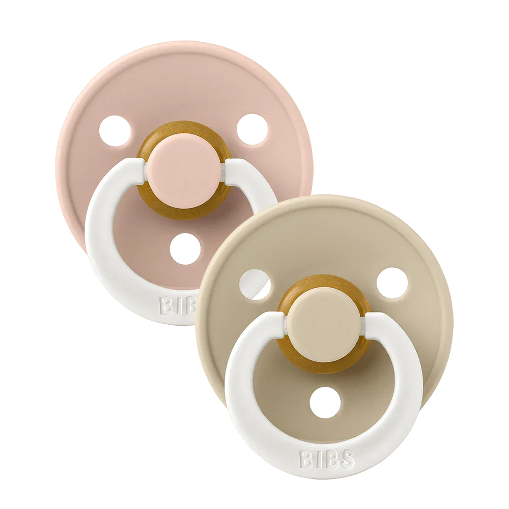 BIBS GLOW Blush / Vanilla Symmetrical Pacifier