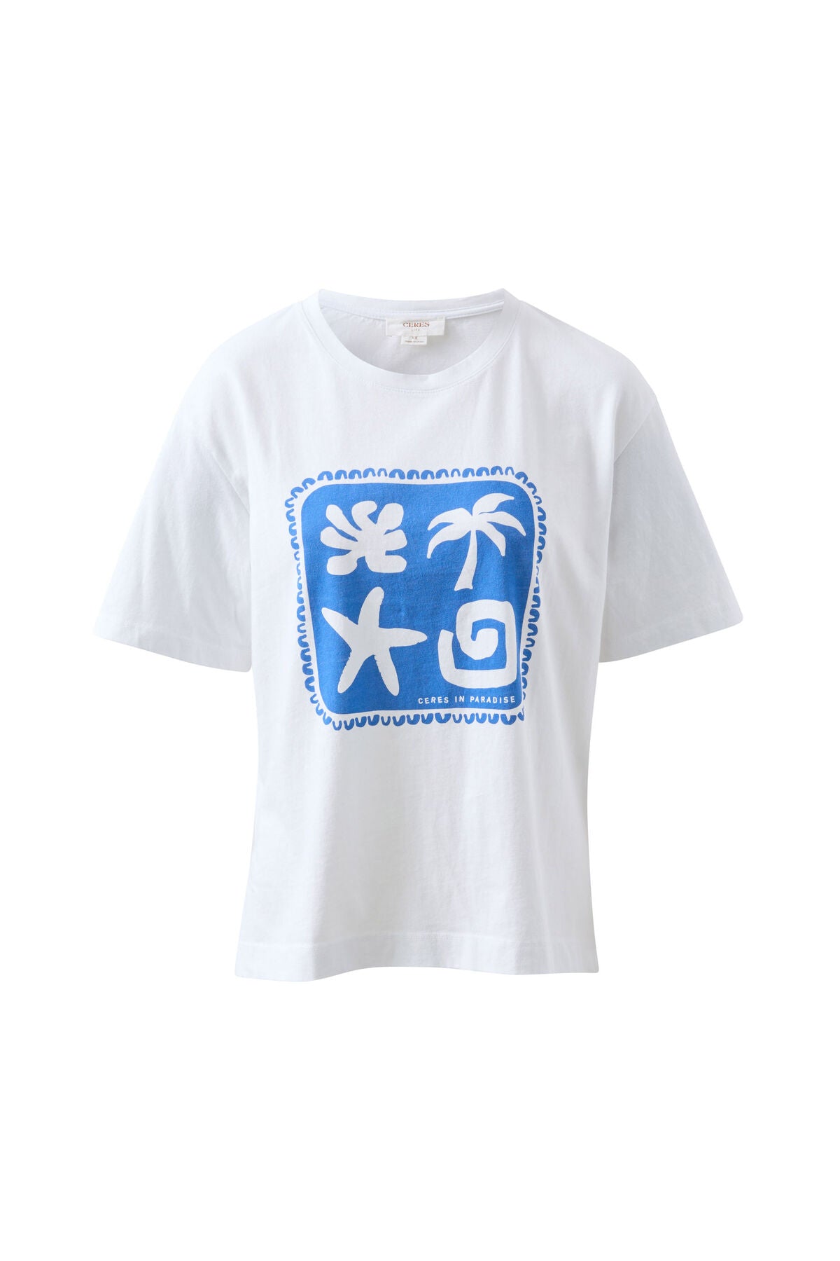 Ceres Stevie Slouchy Tee Paradise Print