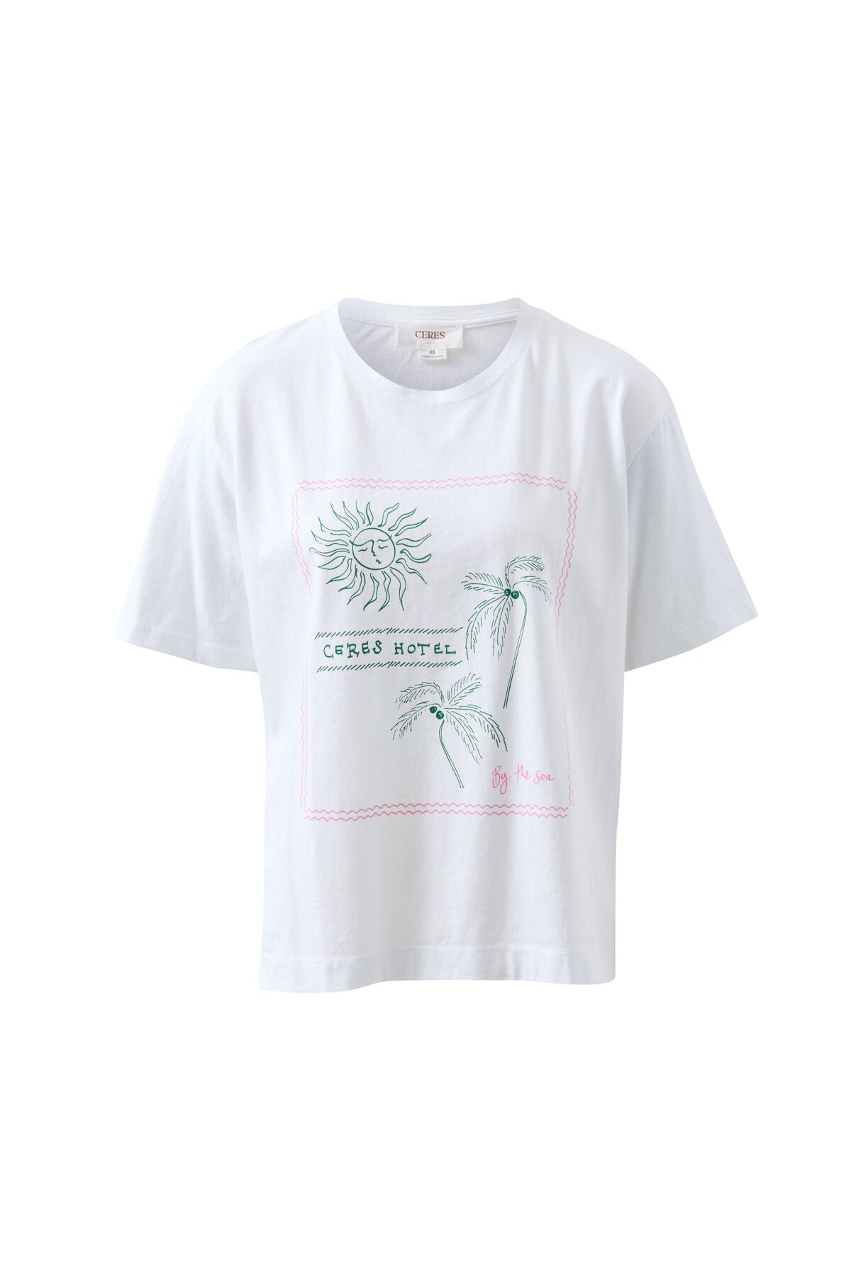 Ceres Stevie Slouchy Tee White/Ceres Hotel