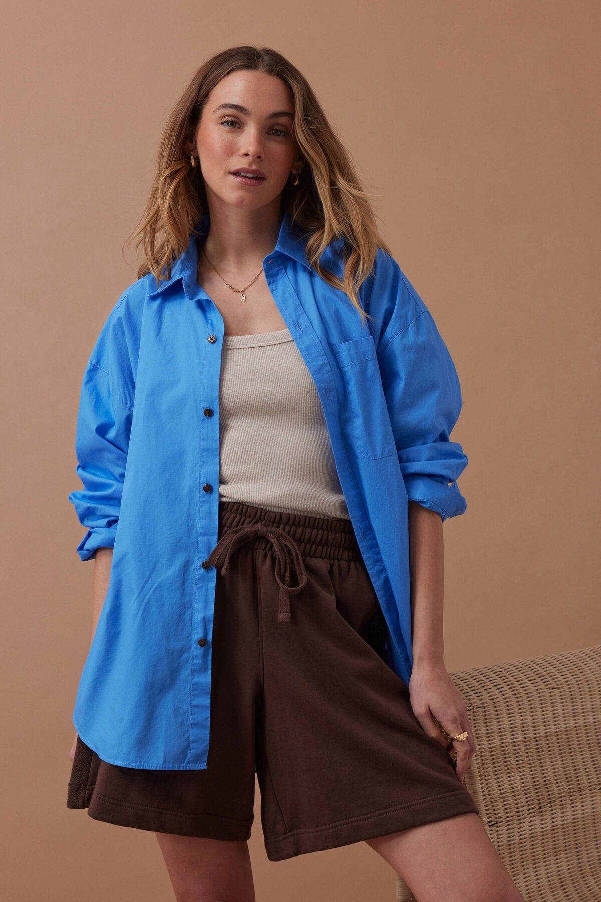 Ceres Lulu Reverse Panel Short Chocolate