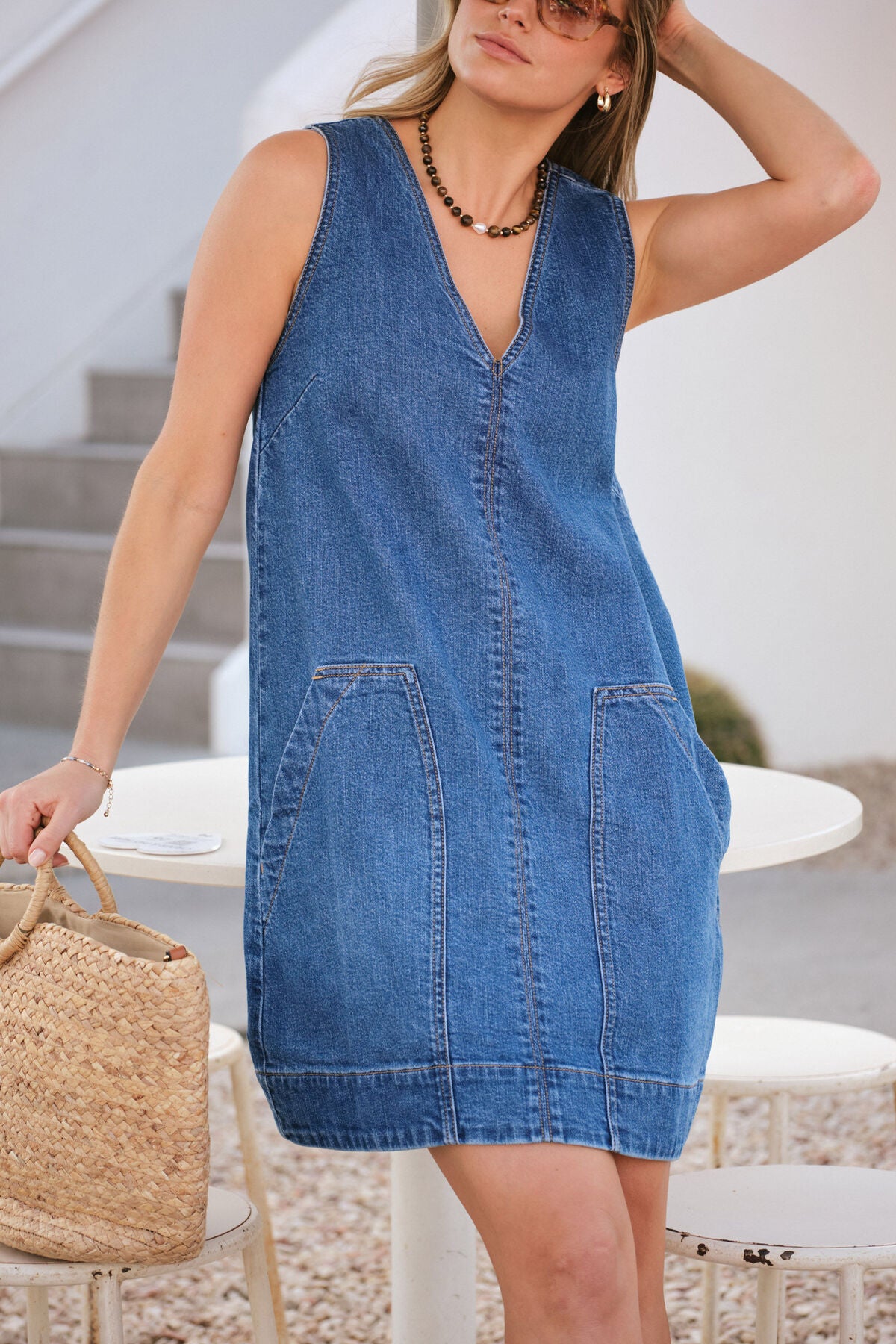 Ceres Emme Shift Dress fresh Indigo