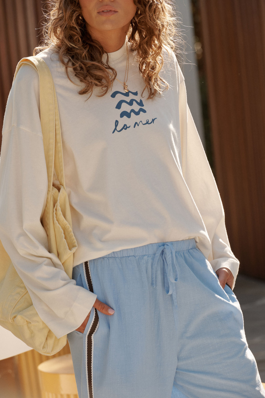 Ceres Life Beau Long Sleeve Slouchy Tee