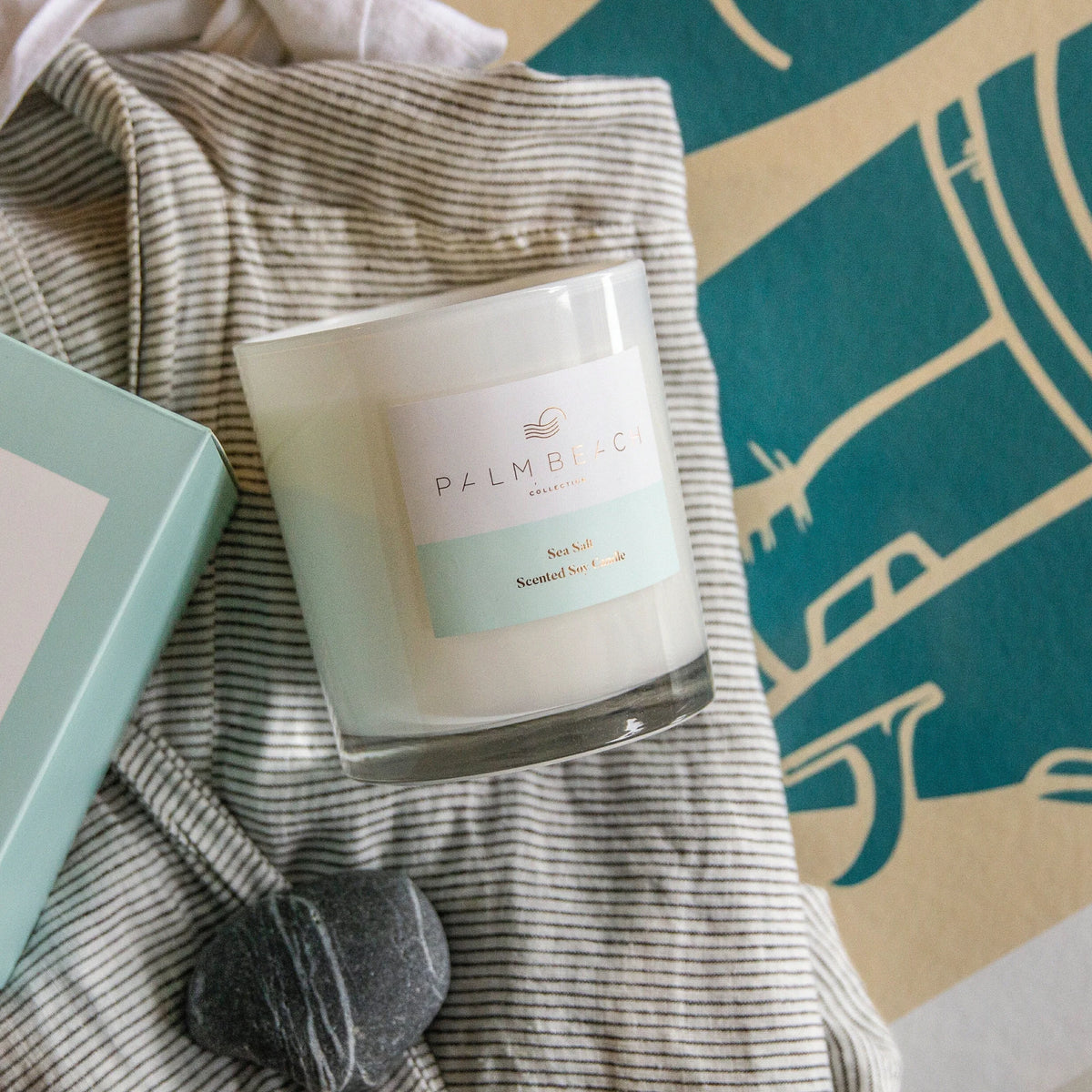 Palm Beach Sea Salt Scented Candle 420 gms