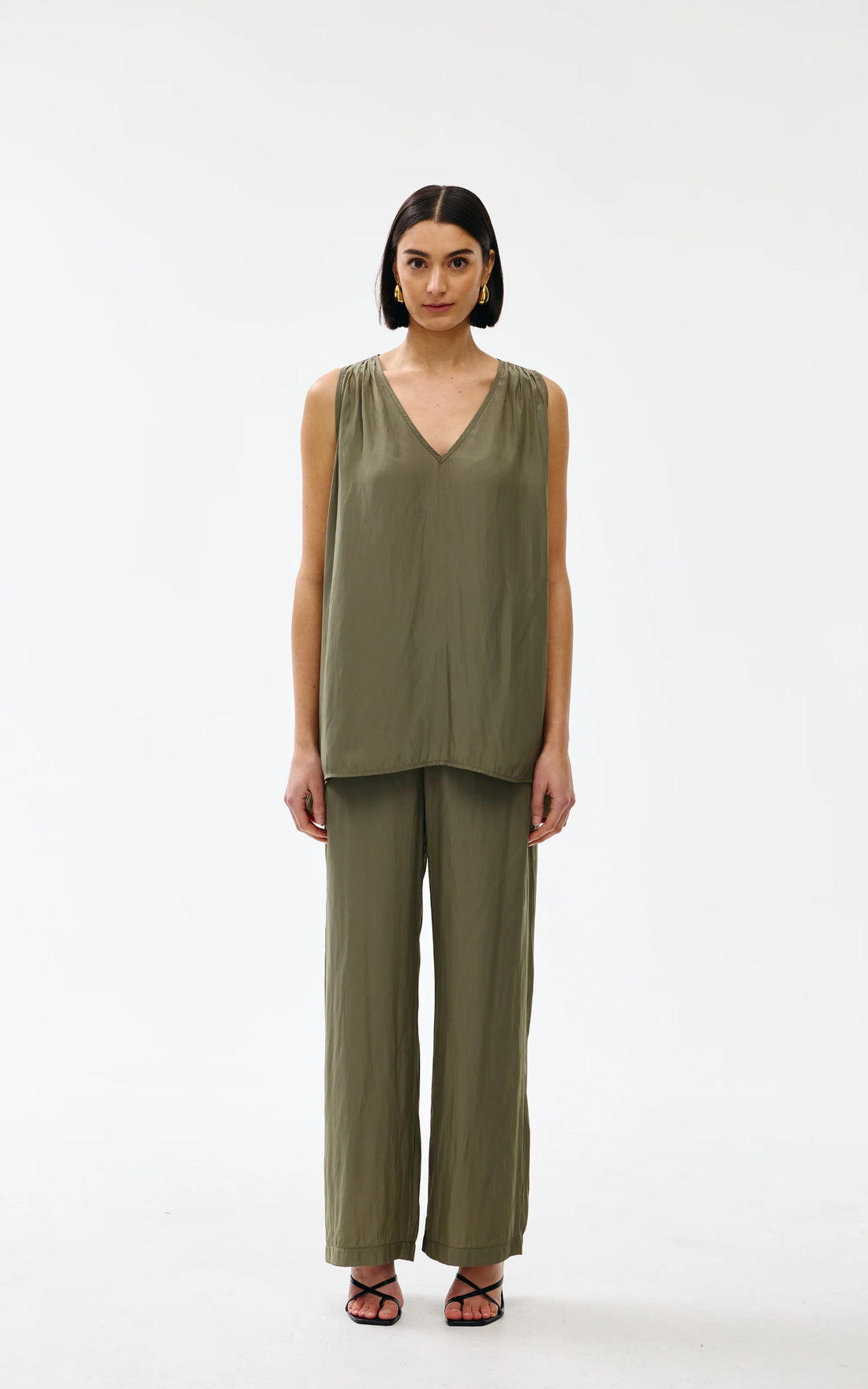 Kinney The Label Ava Top Olive
