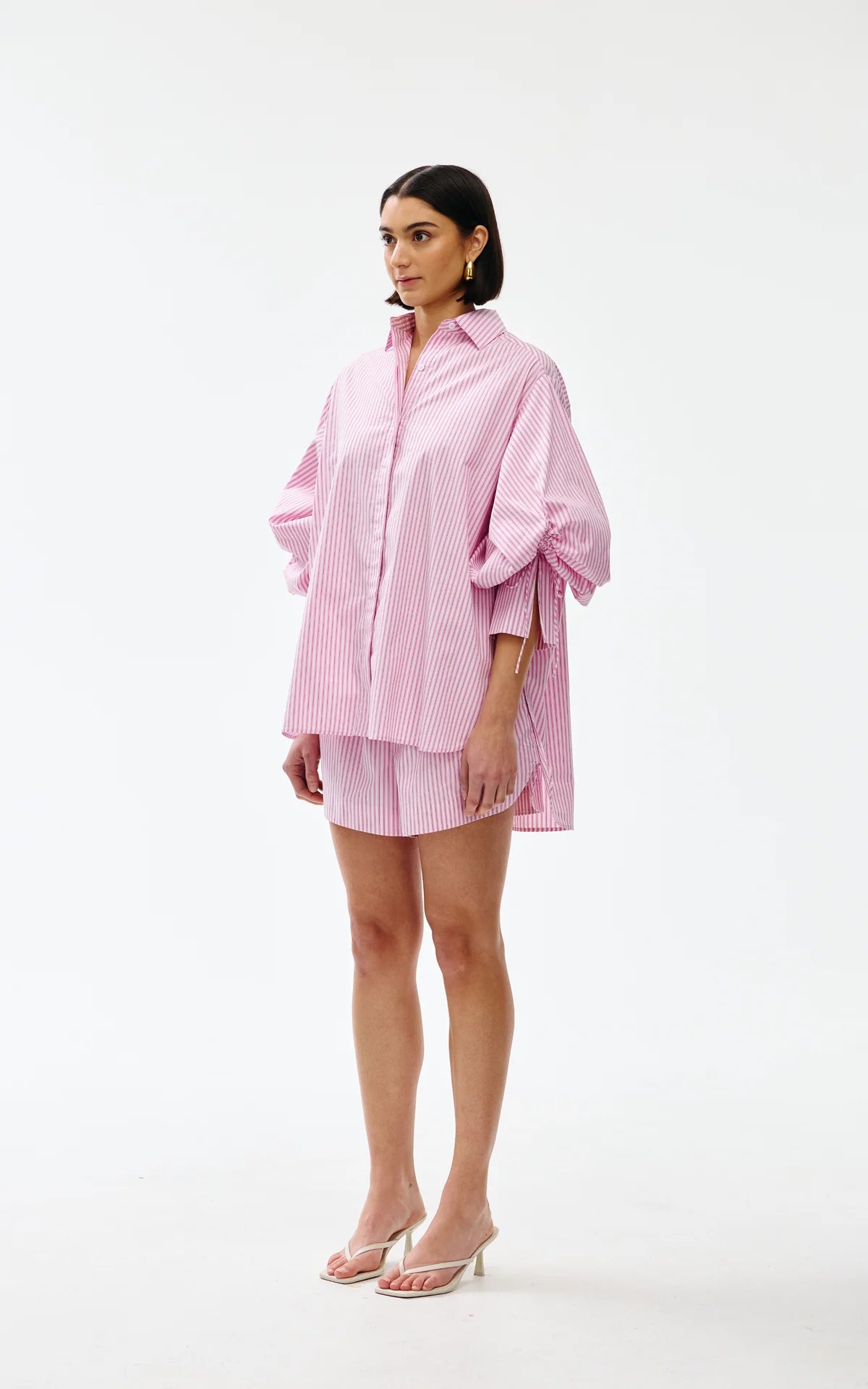 Kinney The Label Ashton Shirt Pink Pinstripe