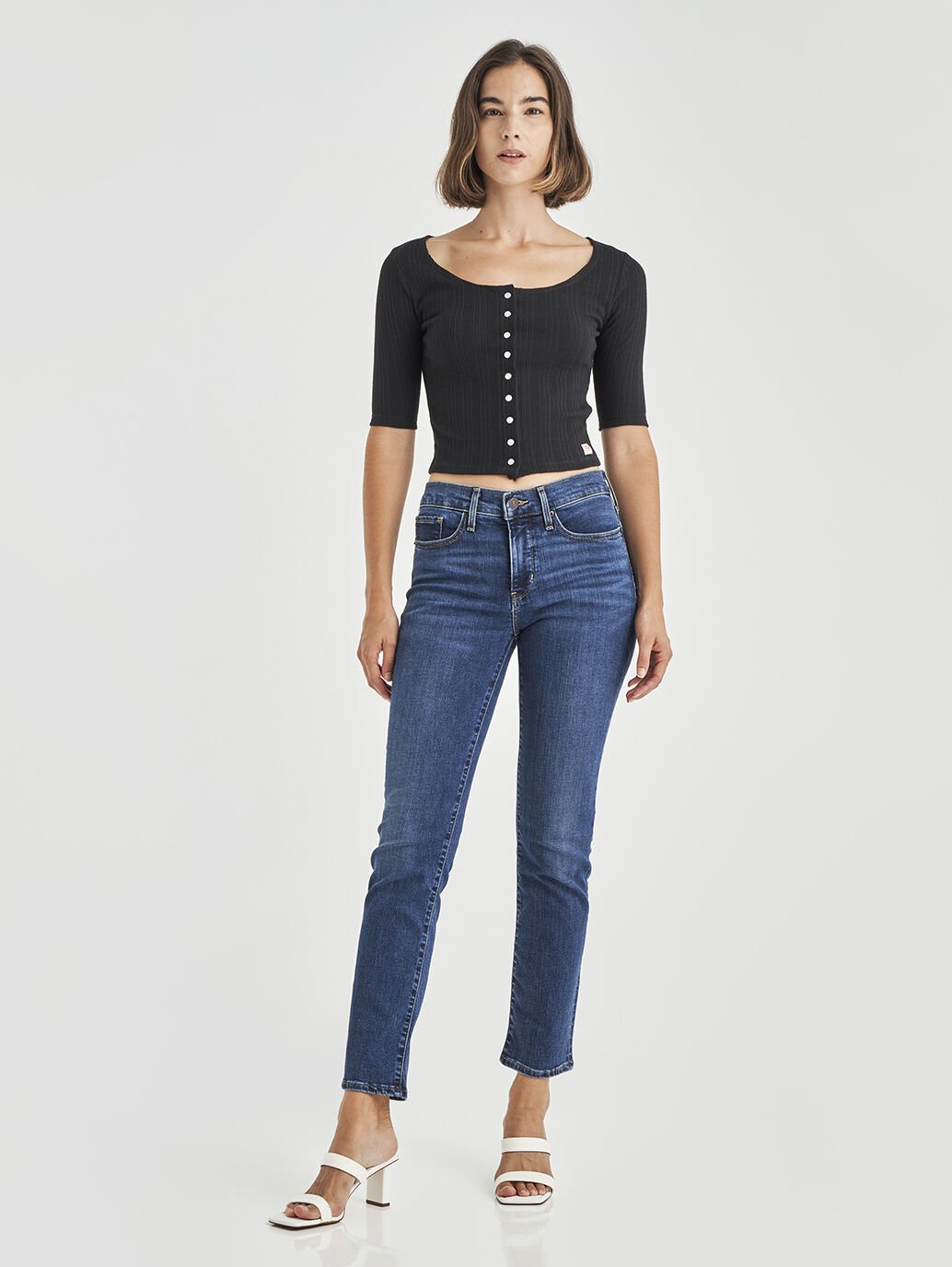 314 Shaping Straight Jean Blue Wave Dark