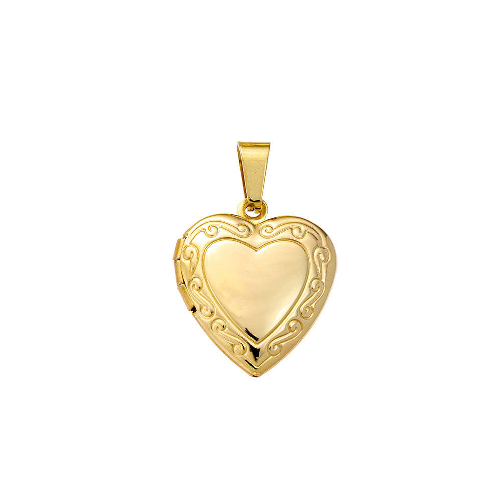 Seren stainless steel gold plated charm 21