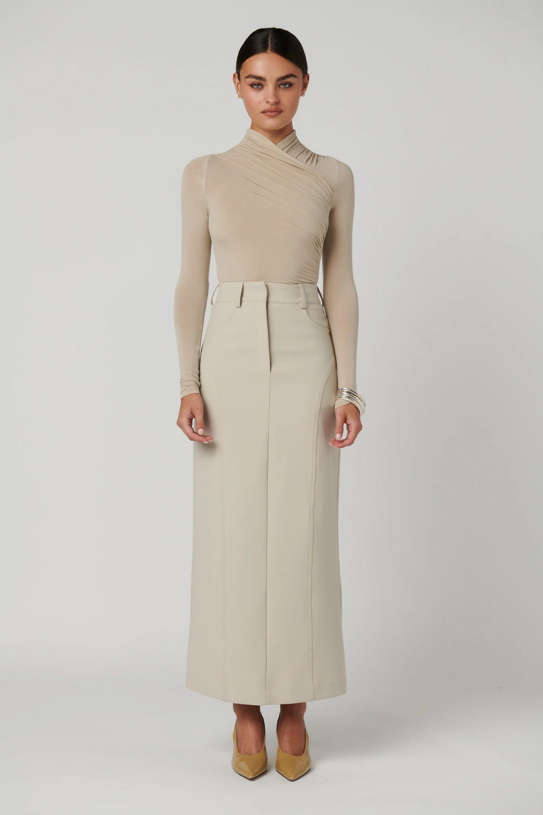 Bayse Amrita Bodysuit Almond