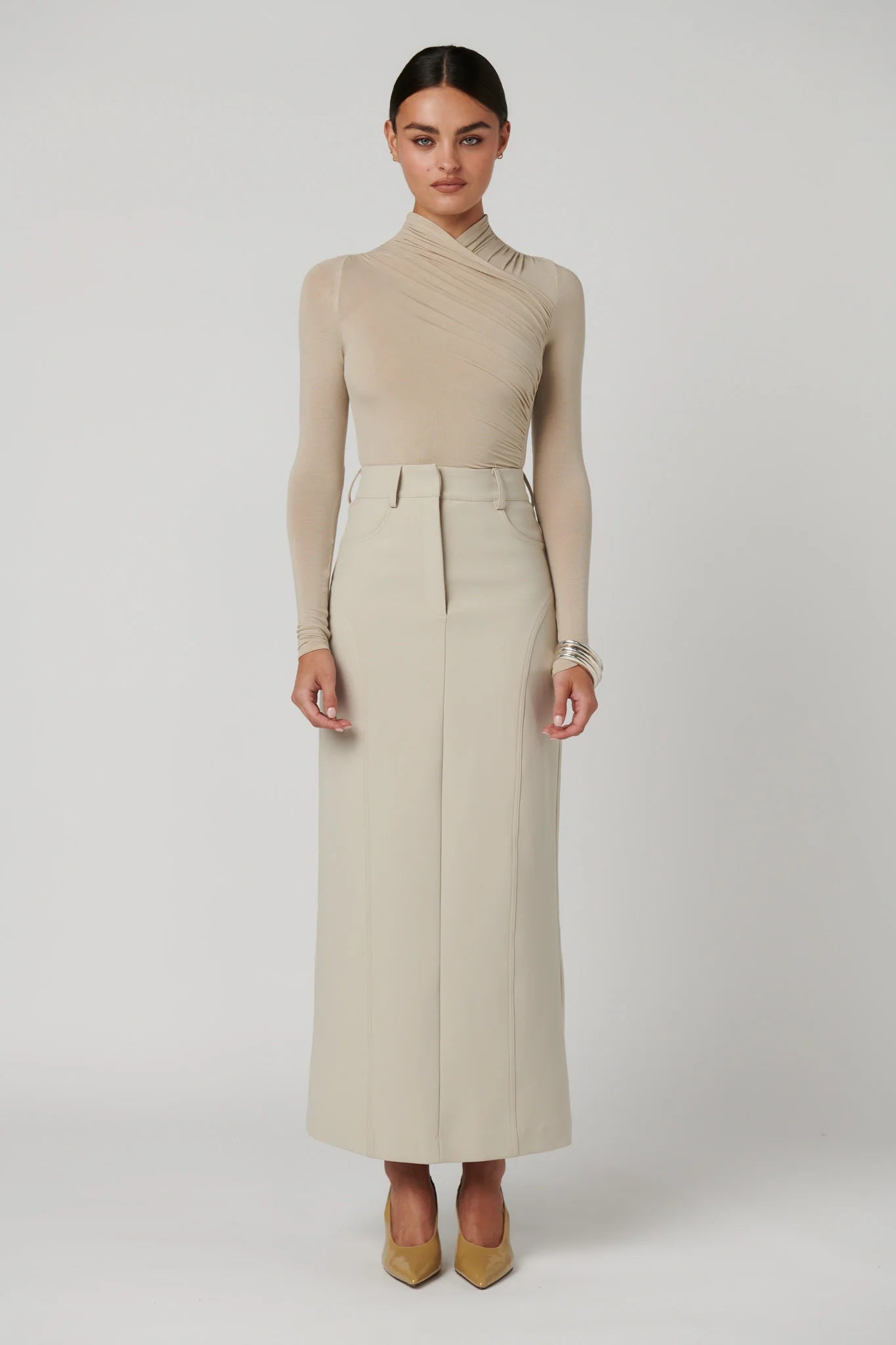 Bayse Amrita Bodysuit Almond