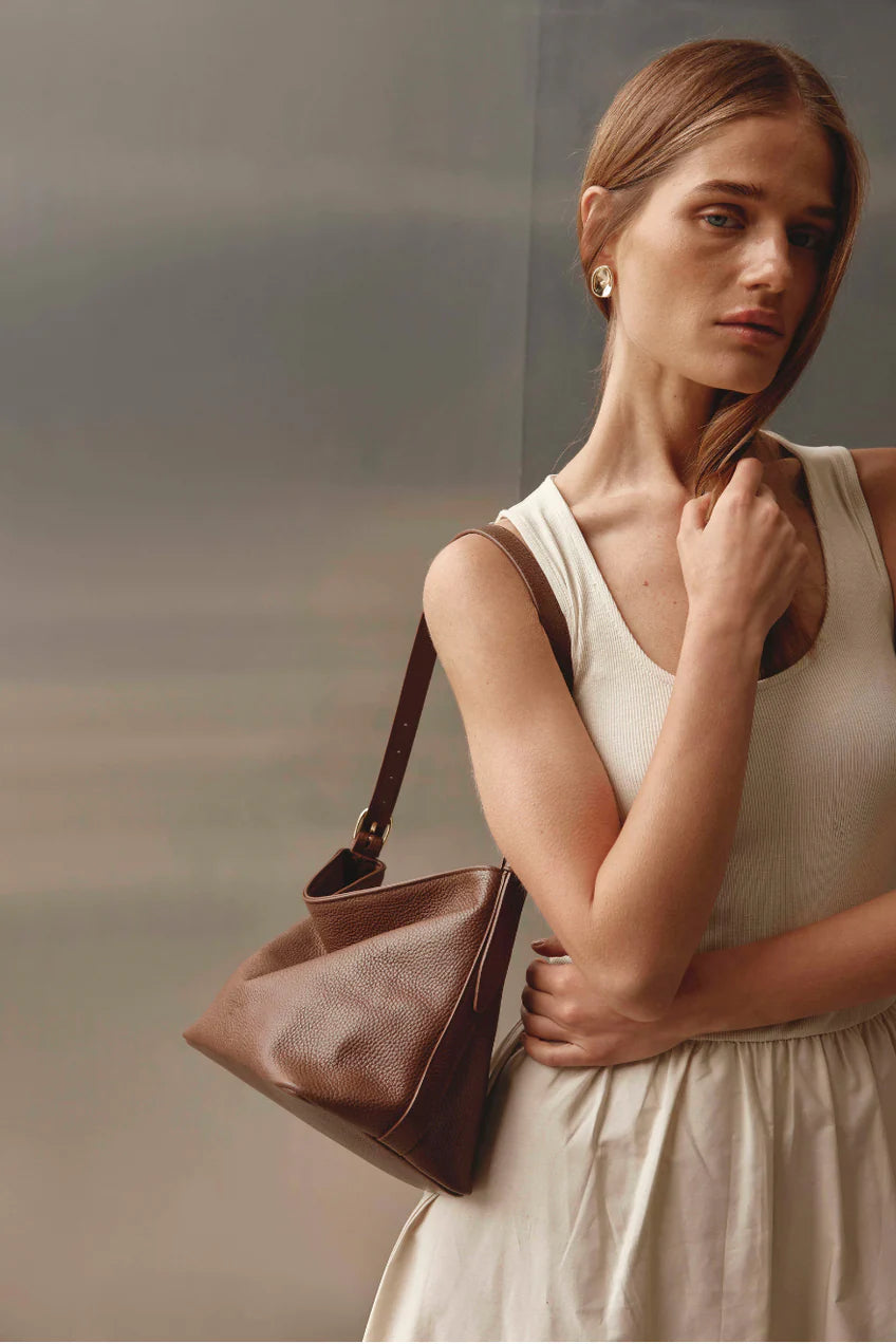 Vestirsi Eden Leather Shoulder Bag Mocha