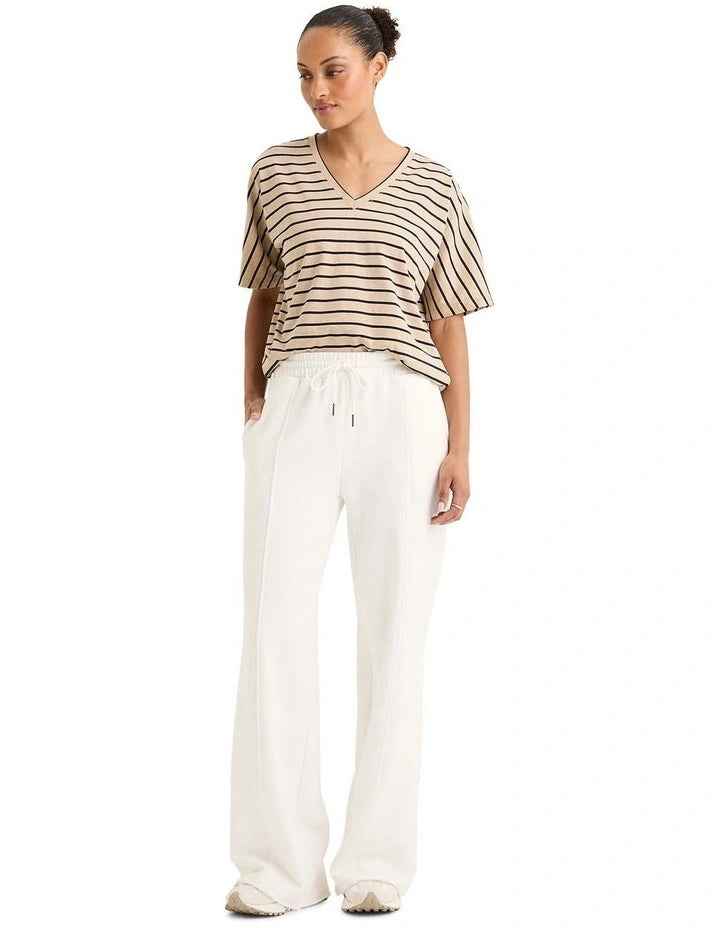 Yarra Trail Granite Sweatpant Ecru