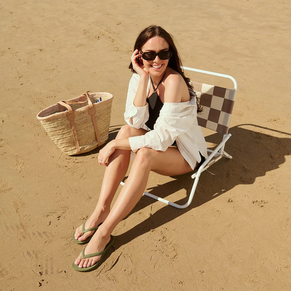 Archies Arch Support Thongs Classic Khaki