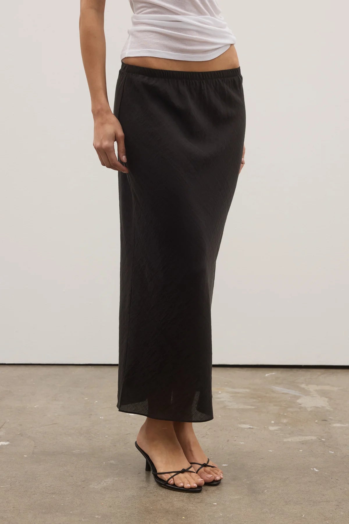 Bayse Marina Midi Skirt Black