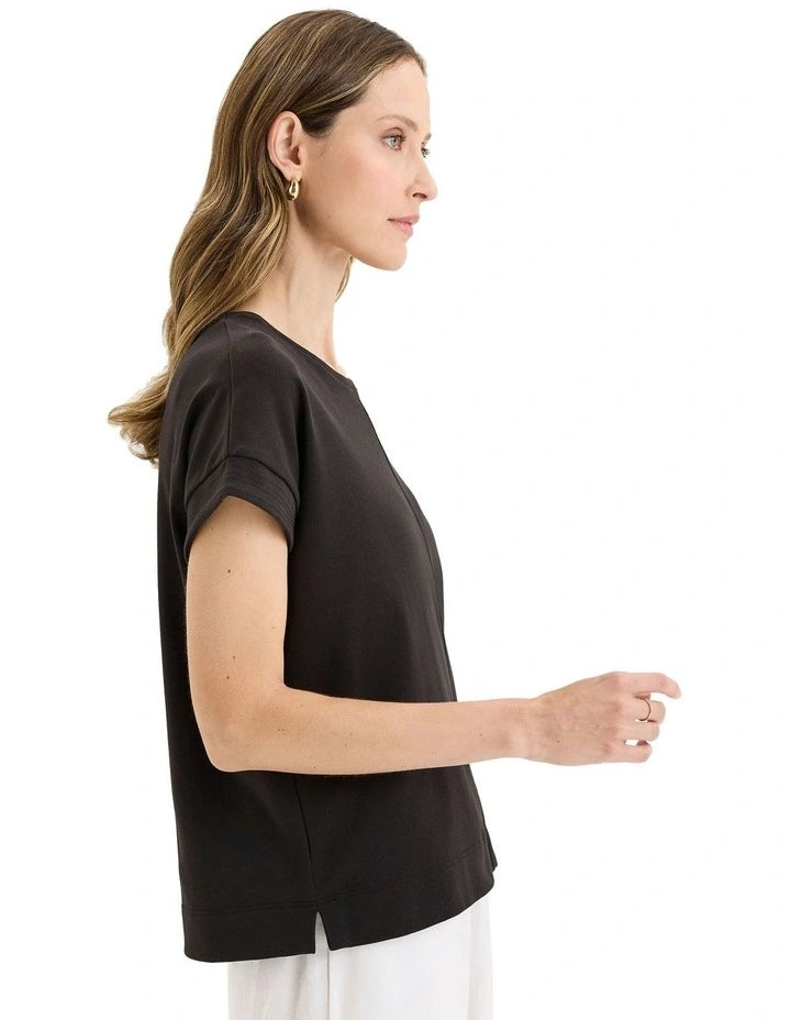 Yarra Trail Solitude Tee Black