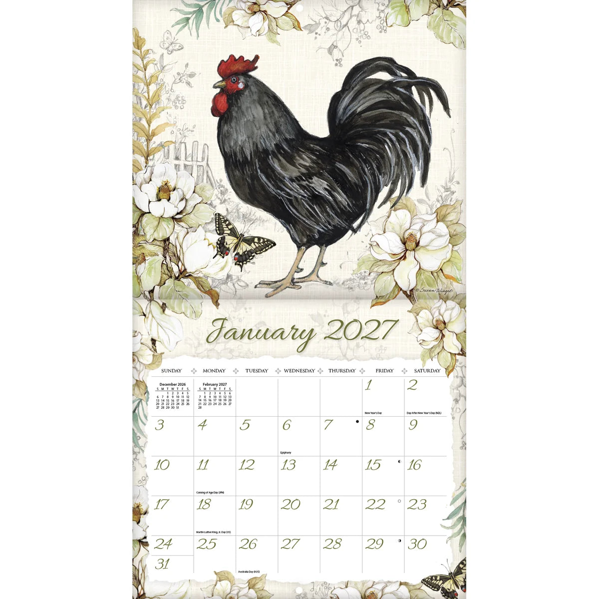 Proud Rooster 2027 Lang Calendar