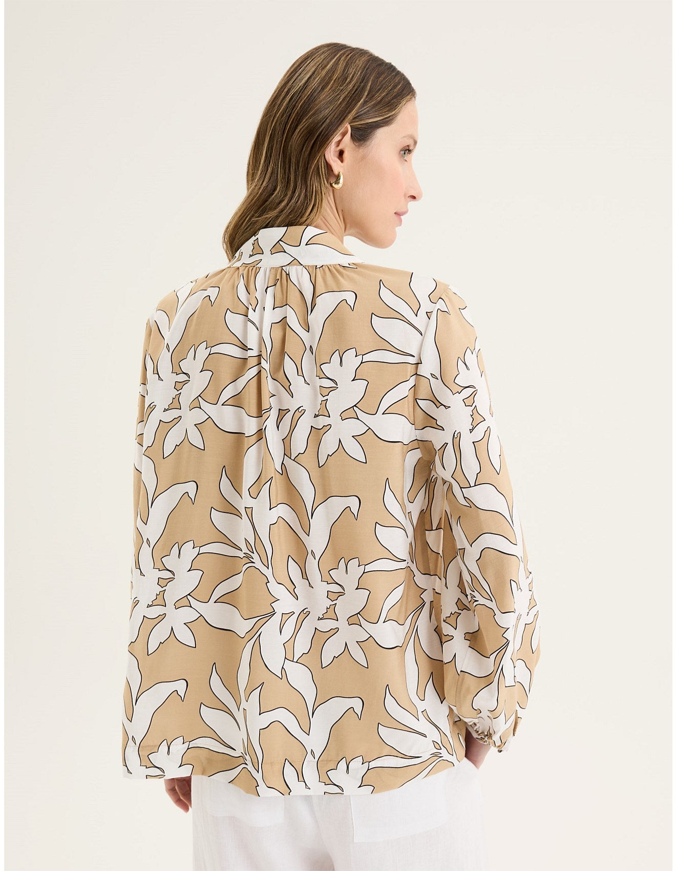Yarra Trail Broadleaf Print Top