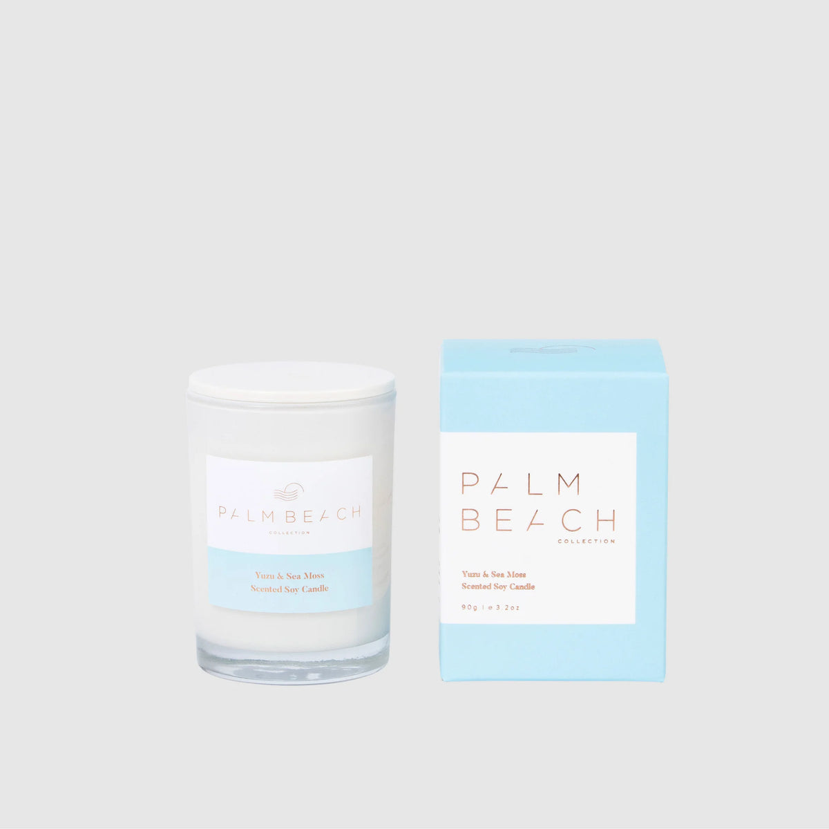 Palm Beach Yuzu & Sea Moss Mini Scented Candle 90G