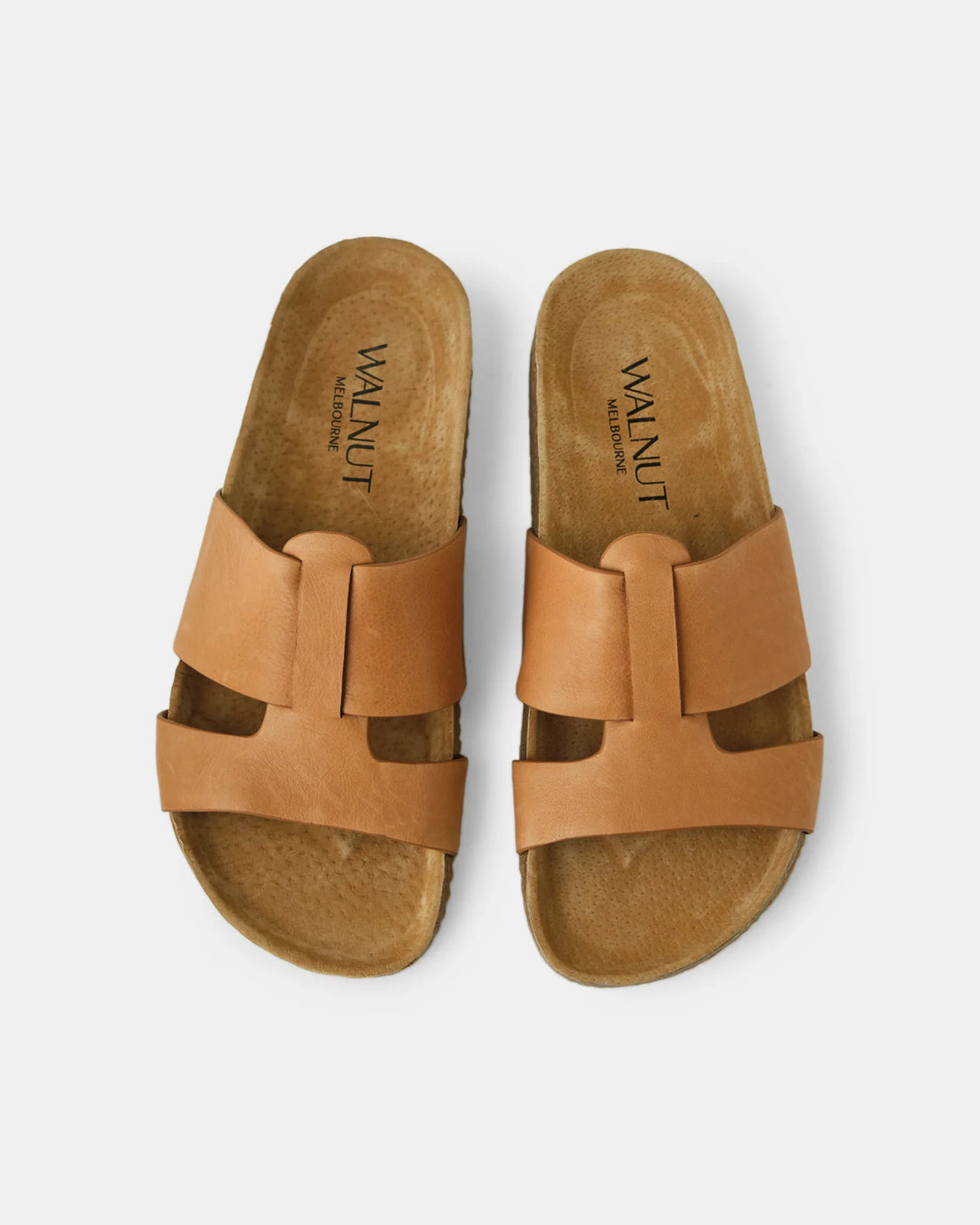 Walnut Bay Leather Slide Coconut Tan