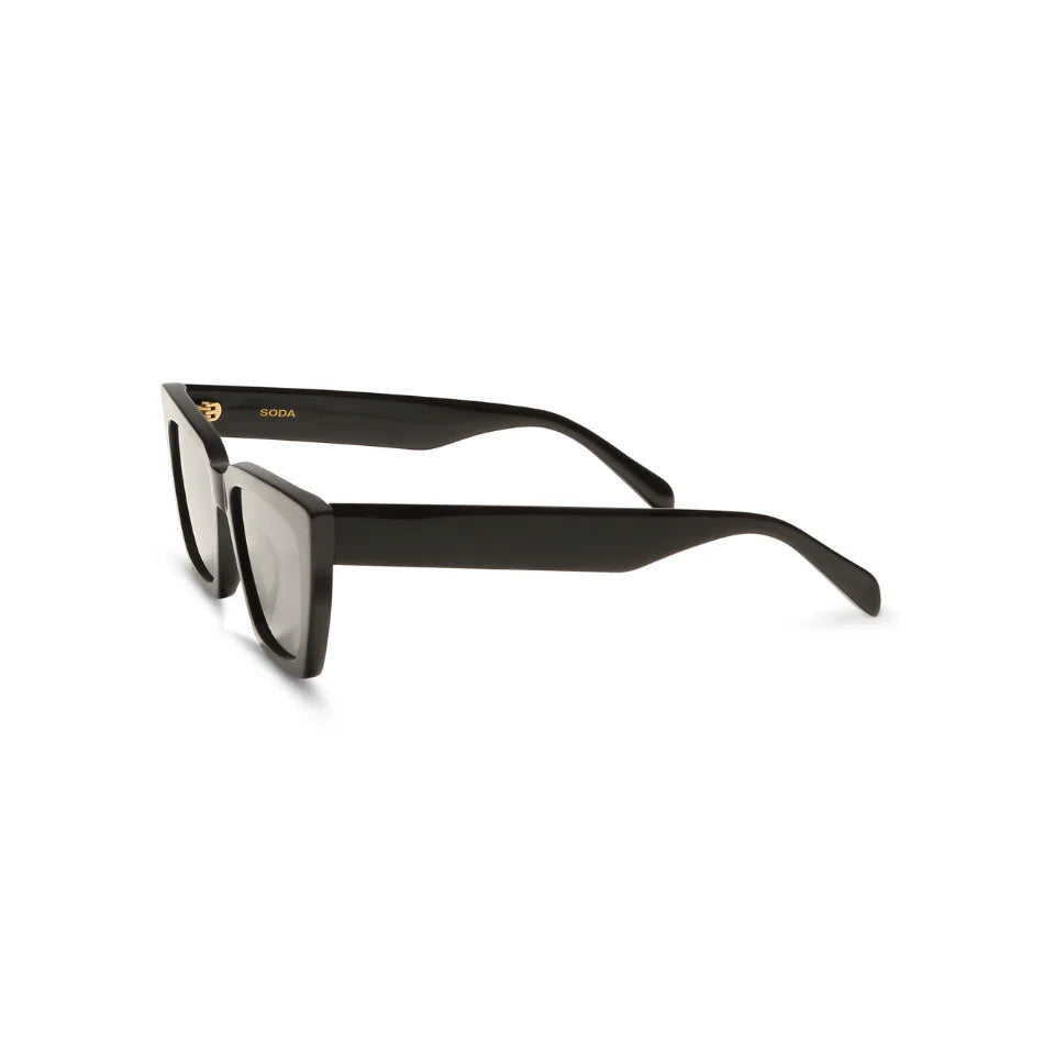 Soda Shades Hailey Black w/ Grey Lenses