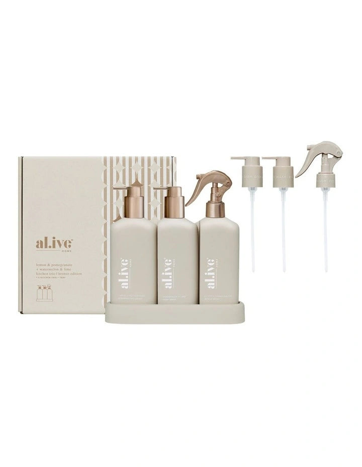 AL.IVE Kitchen Trio Bronze Edition - Lemon & Pomegranate Watermelon & Lime