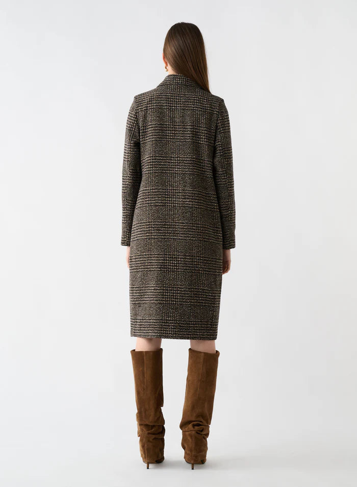 Esmaee Roam Tweed Coat Mocha