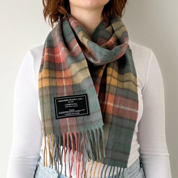 Scottish Tartan Lambswool Scarf Buchanan