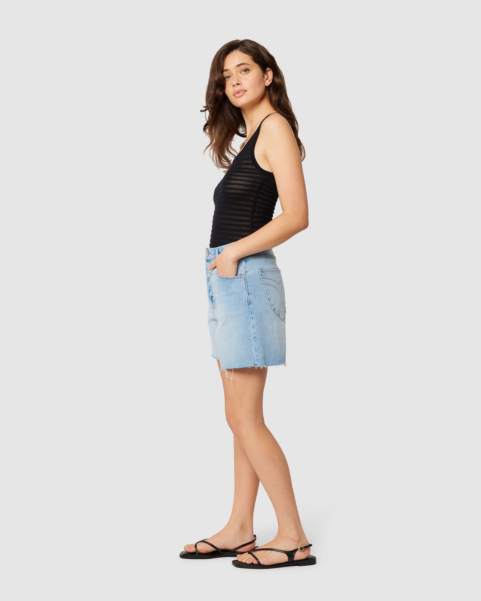 Rollas 90s Relaxed Short Longbeach Light Vintage Blue