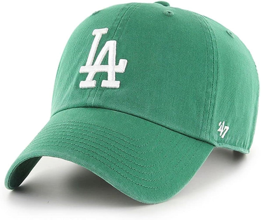 Los Angeles Dodgers Kelly Green Base Runner 47 Clean Up Cap