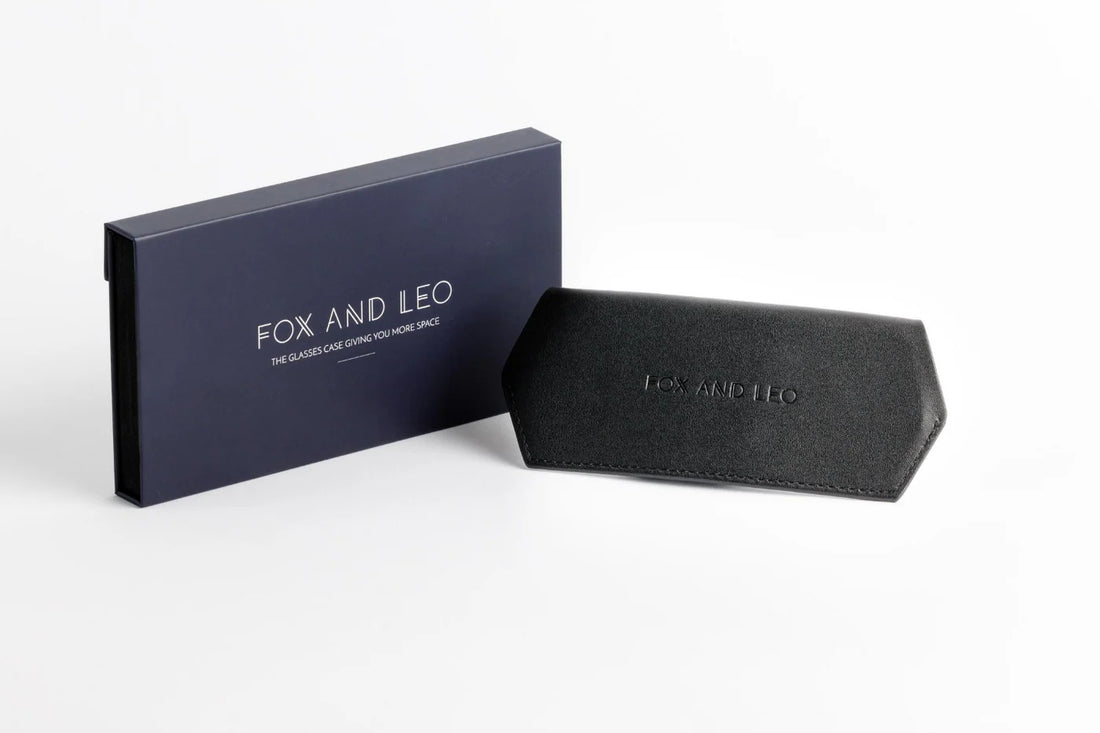 Fox And Leo Glasses Case Black