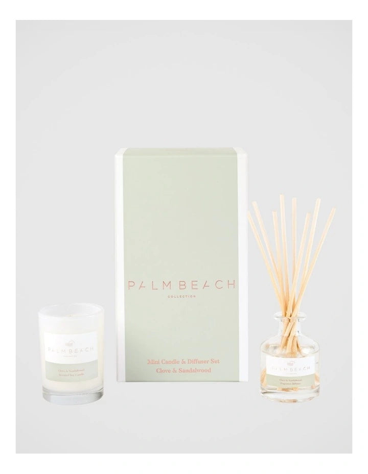 Palm Beach Clove & Sandalwood Mini Candle & Diffuser Gift Pack