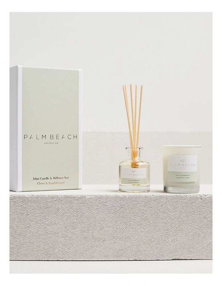 Palm Beach Clove & Sandalwood Mini Candle & Diffuser Gift Pack