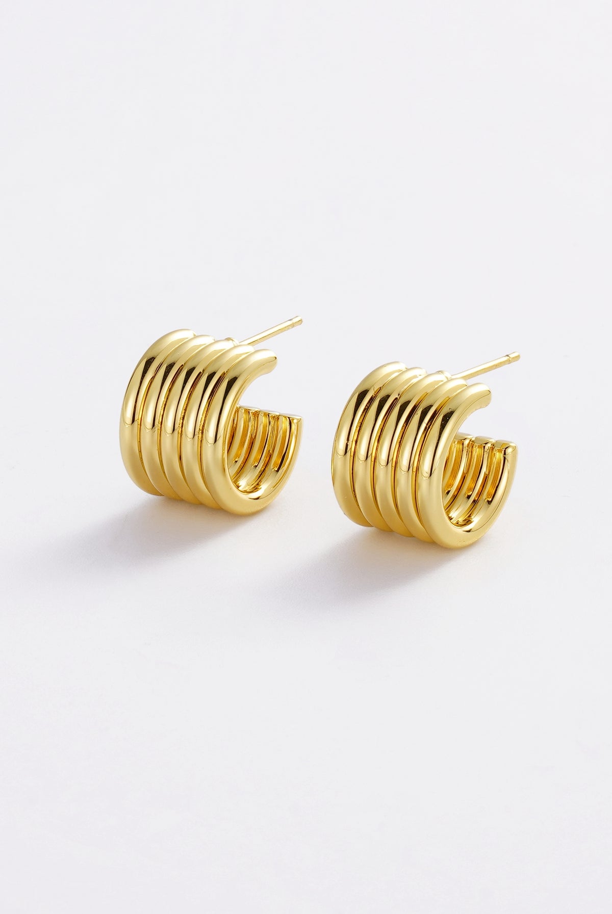 Zafino Jade Hoop 18KT Gold Plated