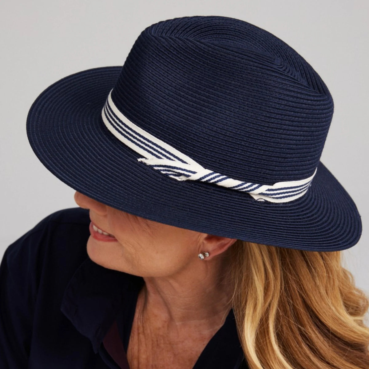 Lincoln Flexibraid Navy Fedora Canopy Bay