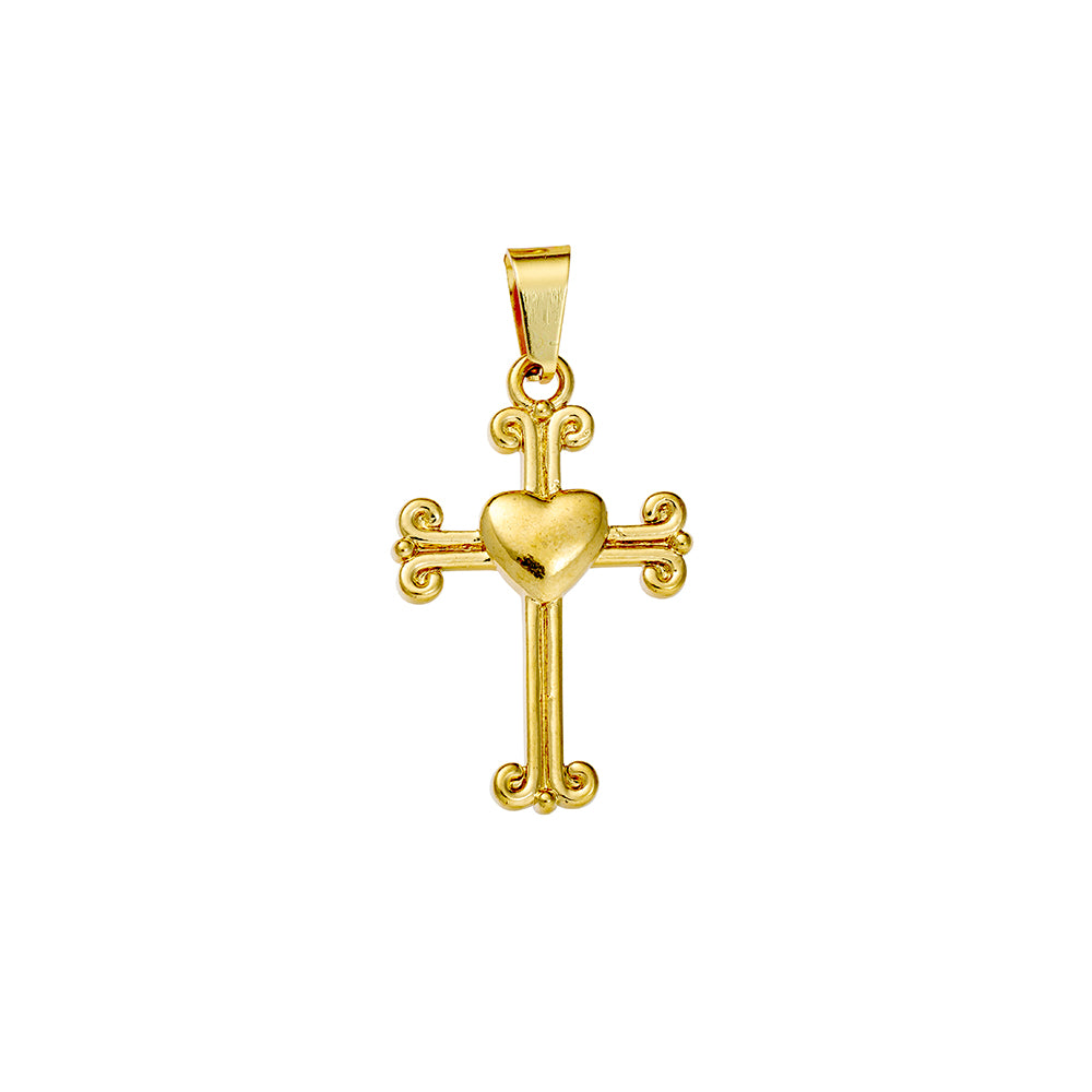 Seren stainless steel gold plated charm 2