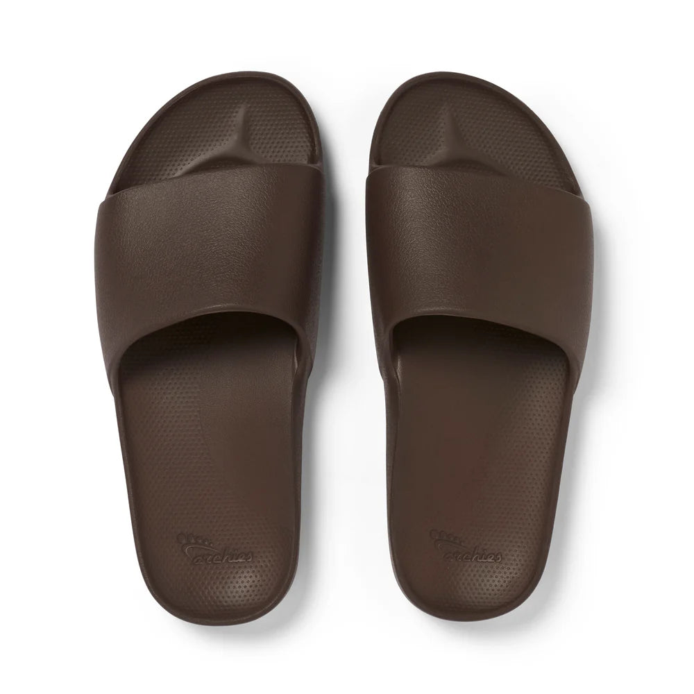 Archies Arch Support Slides Classic Brown
