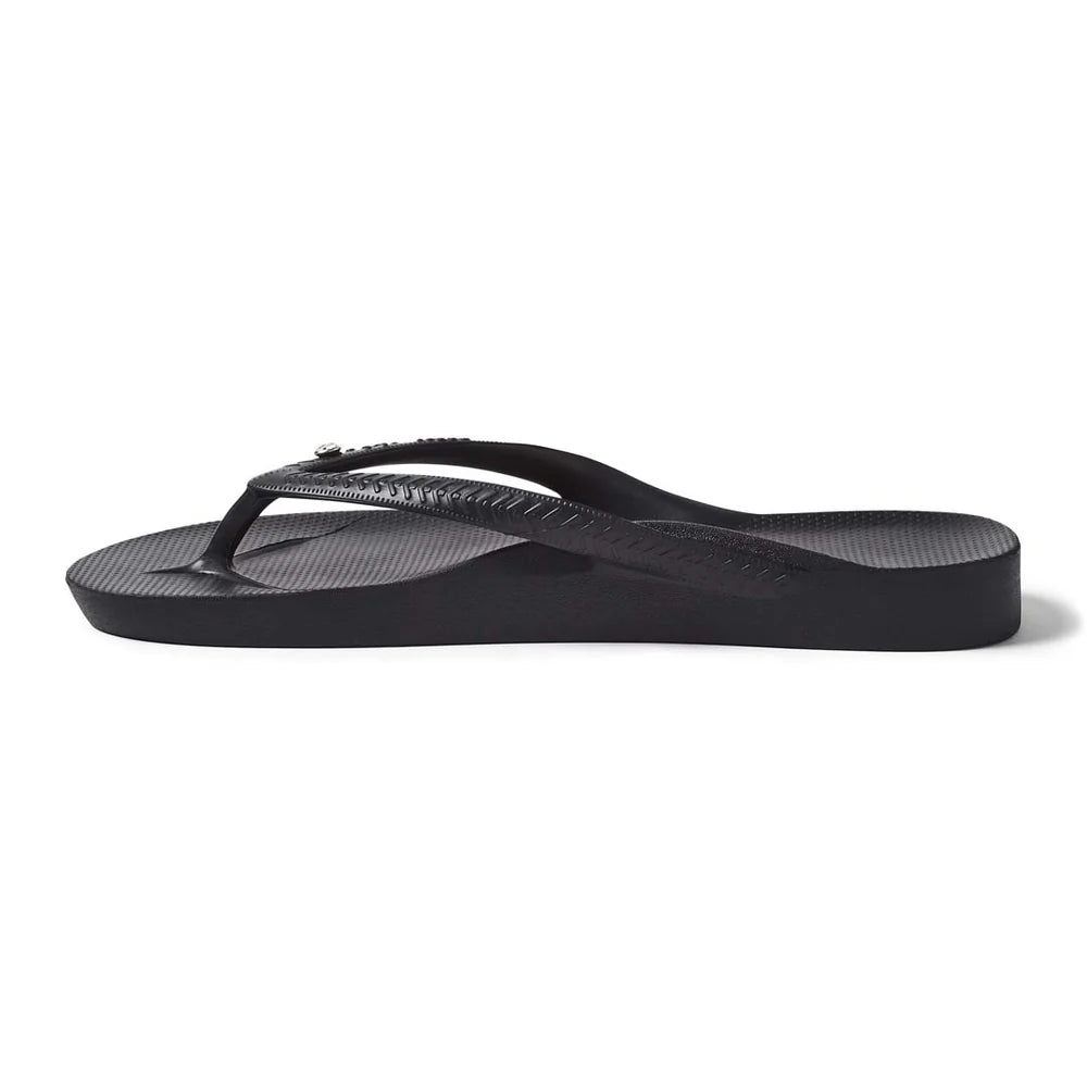 Archies Arch Support Thongs Classic Crystal Black