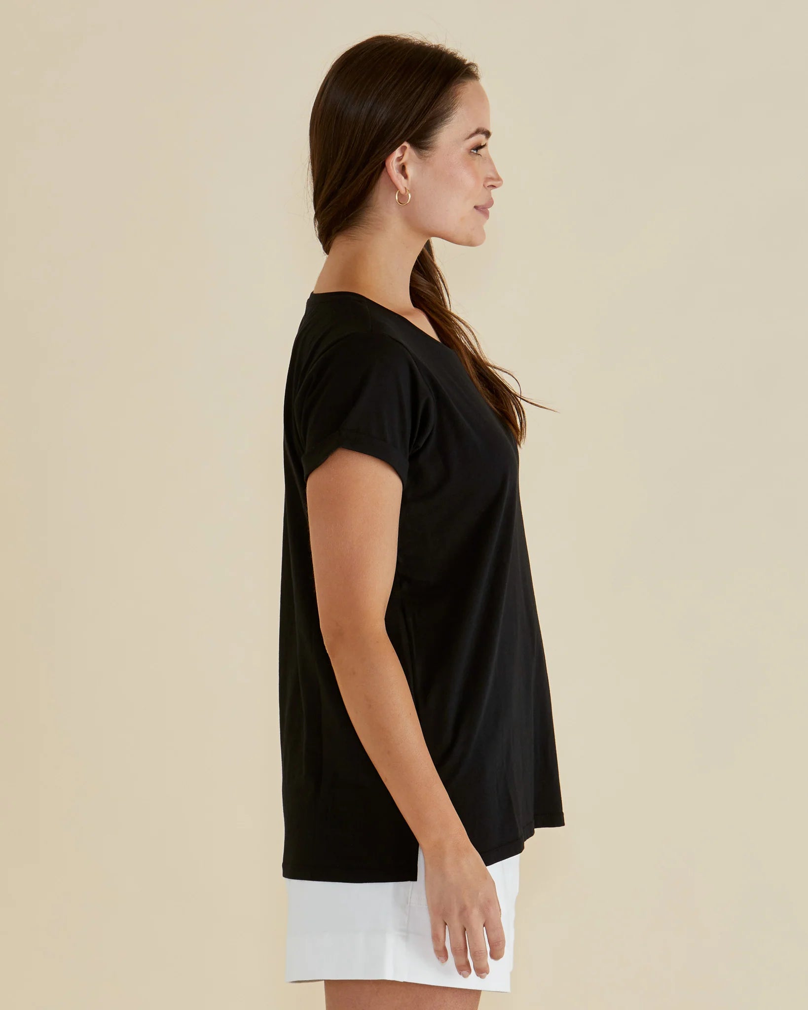 Betty Basics Caia Crew Tee Black