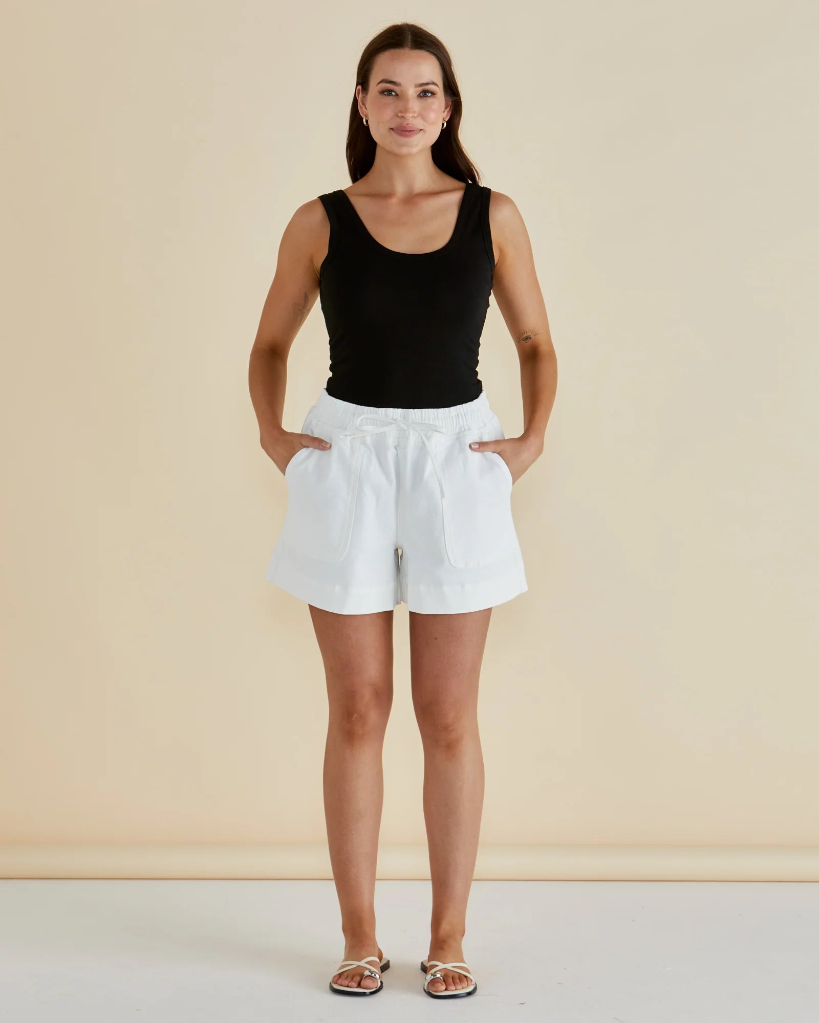 Betty Basics Emma Scoop Tank Black