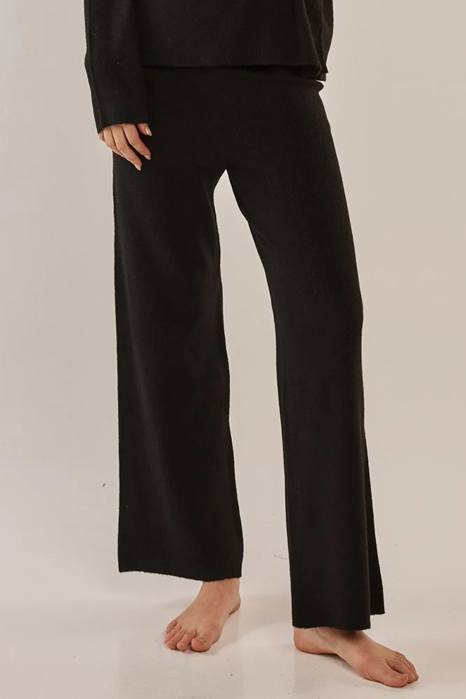 Betty Basics Nash Knit Pant Black