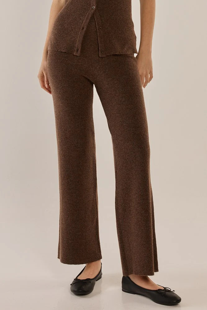 Betty Basics Nash Knit Pant Espresso