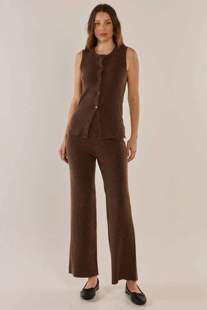 Betty Basics Nash Knit Pant Espresso