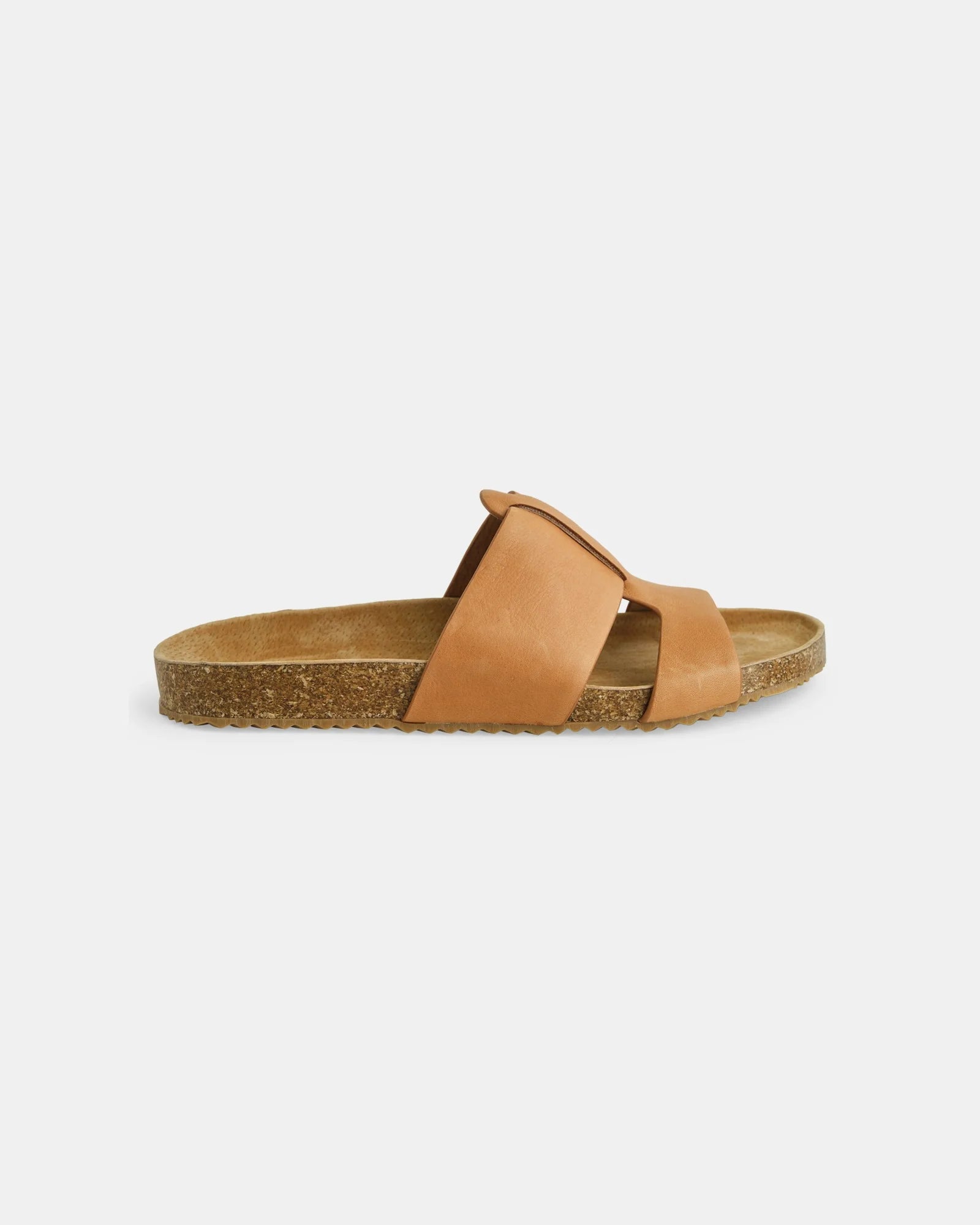 Walnut Bay Leather Slide Coconut Tan