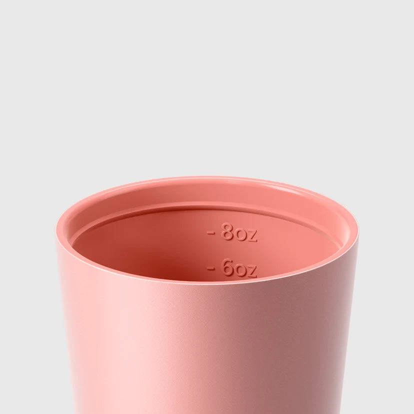 Fressko Bino Ceramic Reusable Cup 8oz Peachy