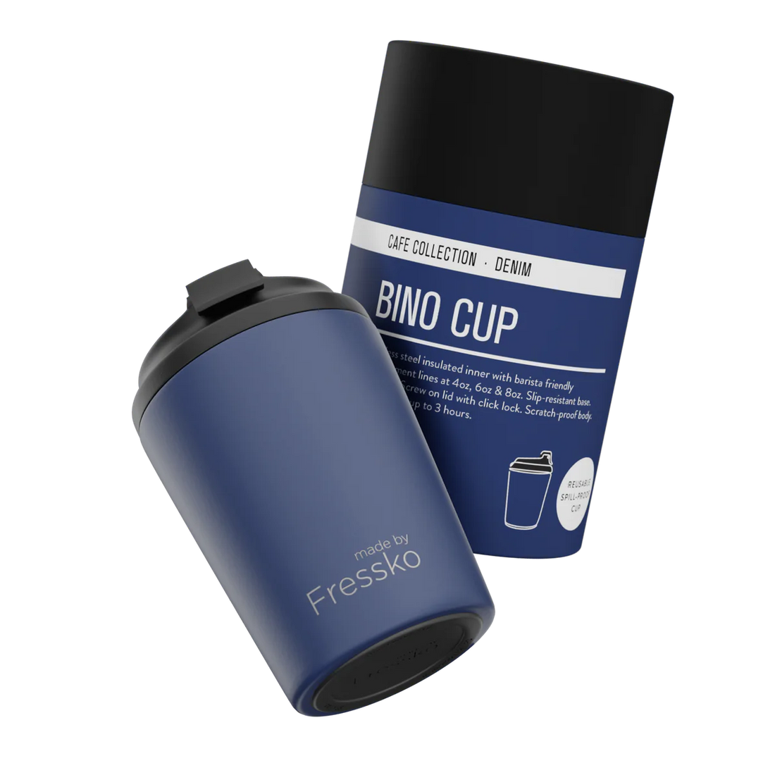 Fressko Bino Reusable Cup 8oz Denim