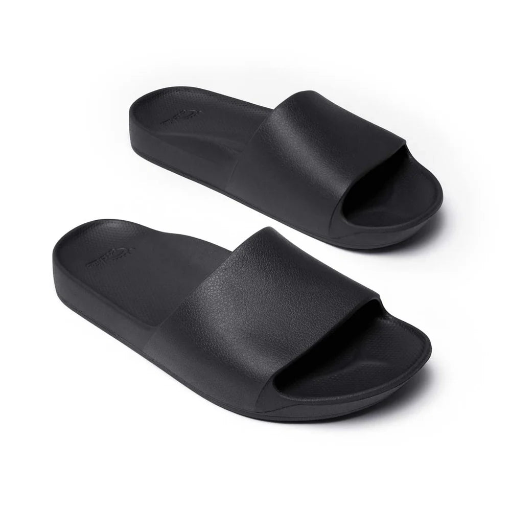 Archies Arch Support Slides Classic Black