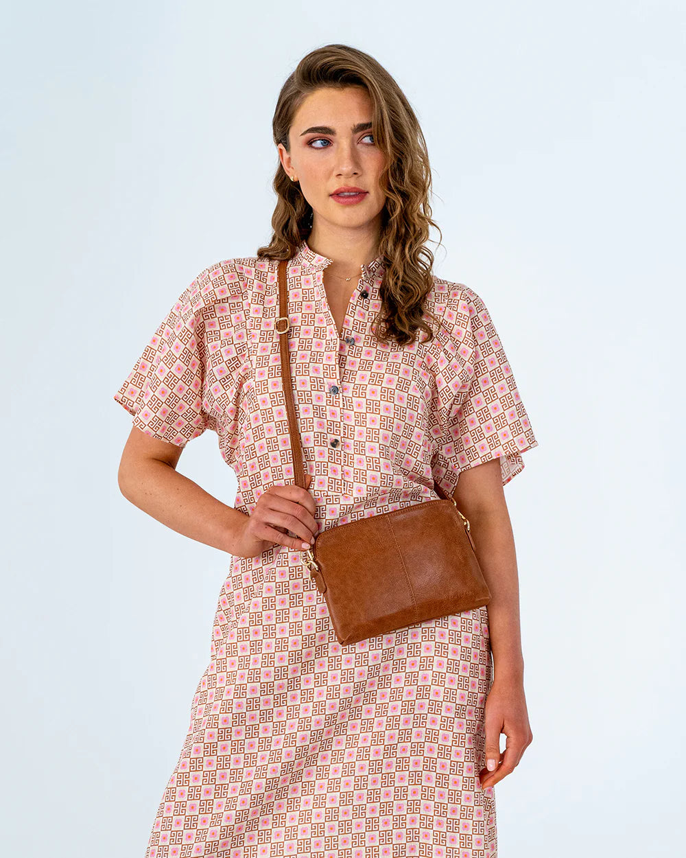 Elms & King Bowery Wallet Tan Pebble