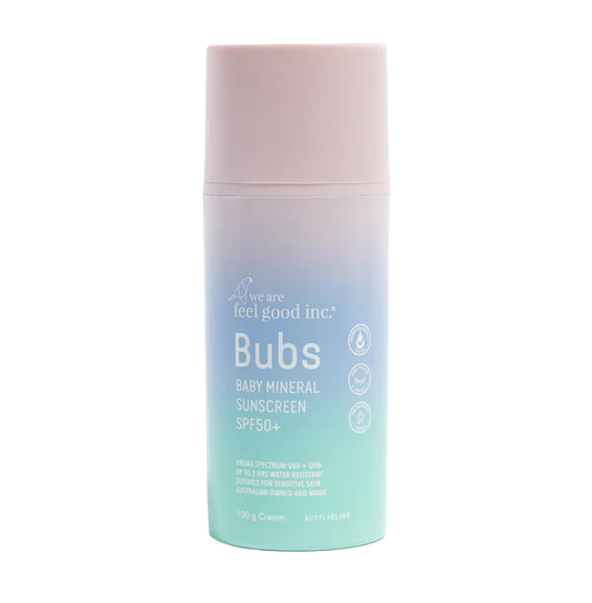 We Are Feel Good Bubs Baby Mineral Sunscreen SPF 50 +